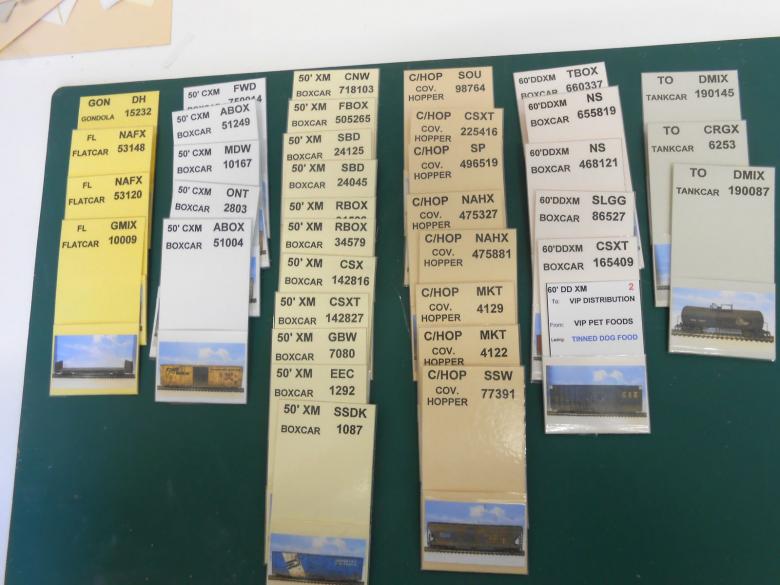 car cards Model Railroad Hobbyist magazine